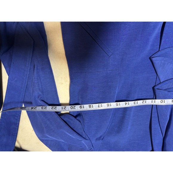 NEW Anne Klein Women's Blue Tweed Jacket Lined Size XL Open Front Blazer - Picture 8 of 8